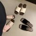 Women's Slippers For Summer Outings, Wearing The 2024 New Korean Version Of Fairy Beach Soft Flat Bottomed One Line_vogvips.com
