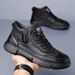 European Warm Series Me's Workwear 2025 New Autum Sports Casual Leather Shoes High-top Seakers Soft Sole Witer Fleece Marti Boots For_vogvips.com