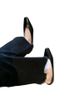 Suitable Commuting Temperament, High Heels, New Black Square Toe, Shallow Mouth, Thick Heel French Women's Singles Shoes_vogvips.com