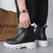 European Warm Series Hot-Selling Martin For Men 2025 New Side Zipper Leather High-Top Boots Autumn Winter Men's Work Style Shoes_vogvips.com