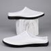 Mesh Fly-woven Men's Shoes Casual Shoes Half-drag Convenient Travel Shoes Dad Shoes Walking Shoes_vogvips.com