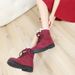 Women's Winter New Korean Style Thick-Soled Short Female Student Shoes Cotton With Fleece Warm Large Size Snow Boots For_vogvips.com