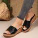 New Plus Size Lightweight Comfortable, Wedge Heel Slippers, Trendy Women's Shoes, Youthful And Versatile, Suitable For_vogvips.com