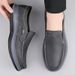 Men's Shoes Leather Loafers Soft-soled Foot-fitting Casual Leather Shoes Fleece Warm Men's Shoes_vogvips.com