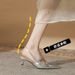 36901 Fashion Fairy Style Summer Internet Celebrity 2024 New High Heel Stiletto Pointed Toe Shallow Mouth Backless_vogvips.com