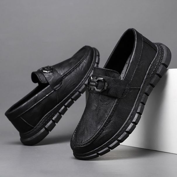 Autumn New Casual Leather For Men's Korean Edition Versatile Trendy Low Top Board Breathable British Style Business Work_vogvips.com