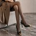 D-25 Yangshulin Black Patent Leather High-Heeled With Metal Tips For Women, 2025 Spring New Style, Thin Heel, Sexy_vogvips.com