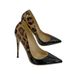 Foreign Trade Wholesale European And American Gradient Color CM Pointed Toe Stiletto Soft Leather Single Leopard Print_vogvips.com