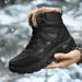 Winter Warm Men's Snow Boots, Waterproof High Top Cotton Shoes_vogvips.com