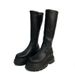 Gothic Style Shoes 2024 Autumn Elastic Punk Short For Women Internet Celebrity Small Tall Thick Sole Height Increasing_vogvips.com