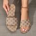 Large Flat Flat Embroidered Slippers Women Wear Light Beach Sandals Over Round Heads_vogvips.com