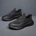 Big Size Men's Sneakers - Lightweight & Breathable Slip-On (Casual Shoes Soft Cushion Sole Platform Design For Outdoor Running & Daily Wear)_vogvips.com