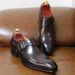 Pointed single-button business casual men's leather shoes leather dress shoes for men_vogvips.com