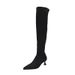 691-8-9 Plus Over-the-Knee Suede High Thick Legs Wide Calf Long Slim Large Size Women's Boots_vogvips.com