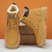 European Warm Series Martin Winter Fleece-Lined British Style High-Top Leather Men's Mid-Top Thick-Soled Work Short Boots Thickened Cotton_vogvips.com