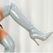 Women's High Heel Over The Knee Boots - Stretchy Pointed Toe, Side Zipper, Soft PU Leather, Fashionable & Comfortable For Outdoor & Daily Wear_vogvips.com