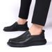 Casual For Men, Round Toe, Autumn Daily Genuine Leather Men's S, Slip-On Non-Slip Loafers, First Layer Cowhide Dad_vogvips.com