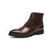 European Warm Series Autumn New High-top Martin Men's Fashion British Style Trendy Short Boots Pointed Casual Leather Shoes_vogvips.com