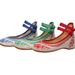 Blue White Porcelain Embroidered Cloth For Women, Spring And Autumn Casual Shoes With Double Buckle Retro Shallow Design_vogvips.com