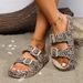 Summer Women Comfort Slippers Leopard Soft Thick-Soled Cloud Slides Travel Vacation Beach Shoes New Women Sandals_vogvips.com