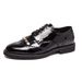 Euro Step 2019 Spring Men's British Style Fashion Korean Version Low-top Lace-up Brogue Casual Leather Shoes Large Size_vogvips.com