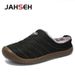 Winter Men's Indoor Warm Shoes Plush Flock Male Slippers For Home Hard-wearing Non-slip Outdoor Walking Mans Footwear_vogvips.com
