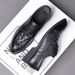 New Top Layer Cowhide Casual Genuine Leather Business Dress Breathable Single Shoes, Pointed Men's Shoes_vogvips.com