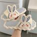 Women's Spring And Summer Cute Girly Bunny For Students Home Bedroom All Seasons Silent Cotton Linen Slippers_vogvips.com
