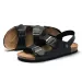 Dual Cork Footbed Adjustable Metal Buckle Convertible Back Strap Flat Slide Sandals For Men Women Summer Outdoor Casual_vogvips.com