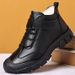 Genuine Leather Cotton Boots Warm Slip-Resistant Men's Shoes Thickened Snow Boots_vogvips.com