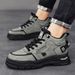 Men's Retro British Style Outdoor Casual Work Boots - High Top Leather Martin Boots With Non-Slip Thick Sole For Fashion & Comfort_vogvips.com