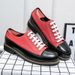 Euro Step Brogue Business Leather Shoes For Men Korean Style Trendy Breathable Hair Stylist Lace-up Casual Loafers Men's Youth_vogvips.com