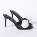 Elegant Floral High Heel Sandals For Women - Comfortable Round Toe Satin Slides With Rubber Sole (Black, Burgundy, Nude)_vogvips.com