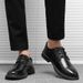 Cross-border Spring and Summer Leather Shoes Low-cut Casual Shoes All-match Men's Shoes Black Work Shoes Waterproof Korean Style Business Shoes for Me_vogvips.com