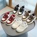 New Girls' Small White Shoes High Top Boys' Casual Board Shoes Soft Soled Baby Shoes_vogvips.com