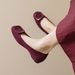 Sheepskin In Stock, Square Buckle, Hidden Heel, Shallow Mouth Slip-On Shoes For Women, French Style, Soft, New Spring_vogvips.com