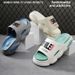 Thick Sole Summer Beach Slides Bathroom Anti Slip Slipper Soft Sandals Simplicity Ultra Light Letter Shoes Men Slippers_vogvips.com