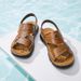 2025 New Slippers Dual-use Beach Sandals Men's Leather Outdoor Hiking Soft Sole_vogvips.com