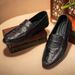 2025 Summer New Breathable Thin Genuine Leather Loafers Soft Sole Slip-On Casual Comfortable Single Layer Men's Shoes_vogvips.com