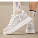 Hollow Hole Shoes Men's Sports Shoes Invisible Inner Height Increase Casual Board Shoes Little White Shoes Men's Shoes_vogvips.com