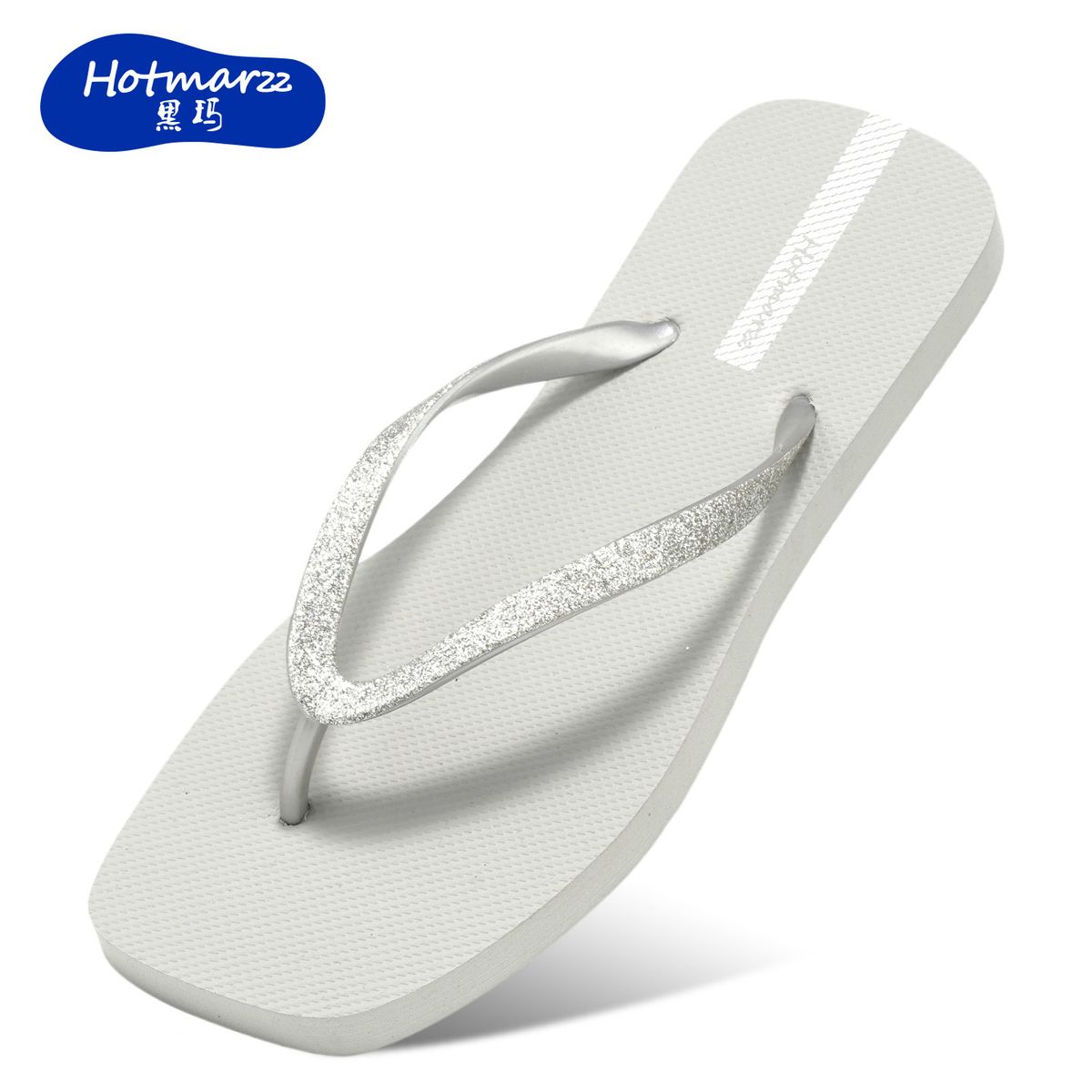 hotmarzz Black Marz Women's Solid Color Flip-Flops New Non-Slip EVA Bathroom Outdoor Wear Durable Slippers_vogvips.com