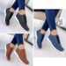 Autumn New Round Toe Thick Oled Elatic Port For Women In Plu Ize, Low Cut, Hallow Mouth Ingle Hoe, Caual_vogvips.com