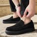 Flyknit Mesh Shoes For Men, 2026 Summer Breathable Athletic-casual Large-size Lightweight Non-slip Walking Shoes, Lace-up Canvas Shoes._vogvips.com