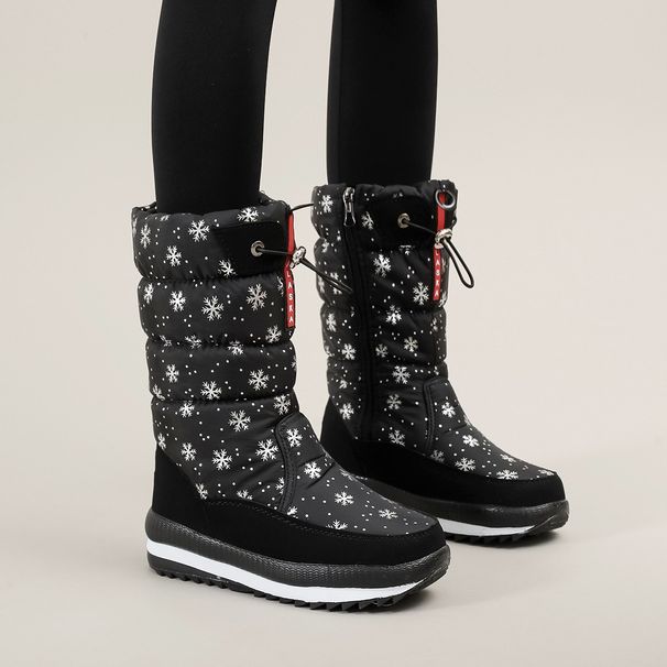 New Winter Cross-border Snow Boots Women's Non-slip And Warm Northeast Large Cotton Shoes Women's Cotton Shoes Thickened Soles High-top Women's Boots_vogvips.com