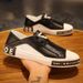European Fashion Men's Shoes Winter New Casual Shoes Trendy Versatile Lazy Sleeve Driving White Shoes_vogvips.com
