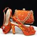 Shoe Bag Set Combination Fish Mouth High Heels With Ladder Handbag_vogvips.com