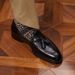 Black Leather Fringe Business Shoes Men's British Style Casual Leather Loafers Slip-On Single Shoes Party High Quality Shoes_vogvips.com