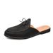 Unbeatable Quality New2025 Summer New Men's Baotou Tassel Half Back Air Cool Slippers, Size 46, Overwear Single Shoes, Flat Shoes_vogvips.com