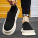 Loafers men 2024 summer new style sneakers men thick sole slip-on canvas shoes men's breathable versatile casual shoes_vogvips.com
