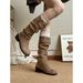 British Style Over-the-Knee Chunky Heel Long For Women 2024 New Summer Versatile Height Increasing Slimming Riding Boots_vogvips.com